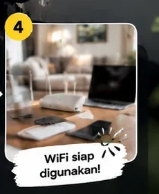 Router internet fiber siap digunakan